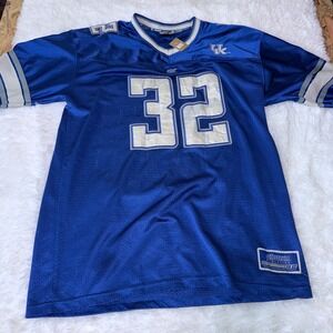 Colosseum Athletics Kentucky Wildcats Football Jersey 32 Mens Large Blue vtg